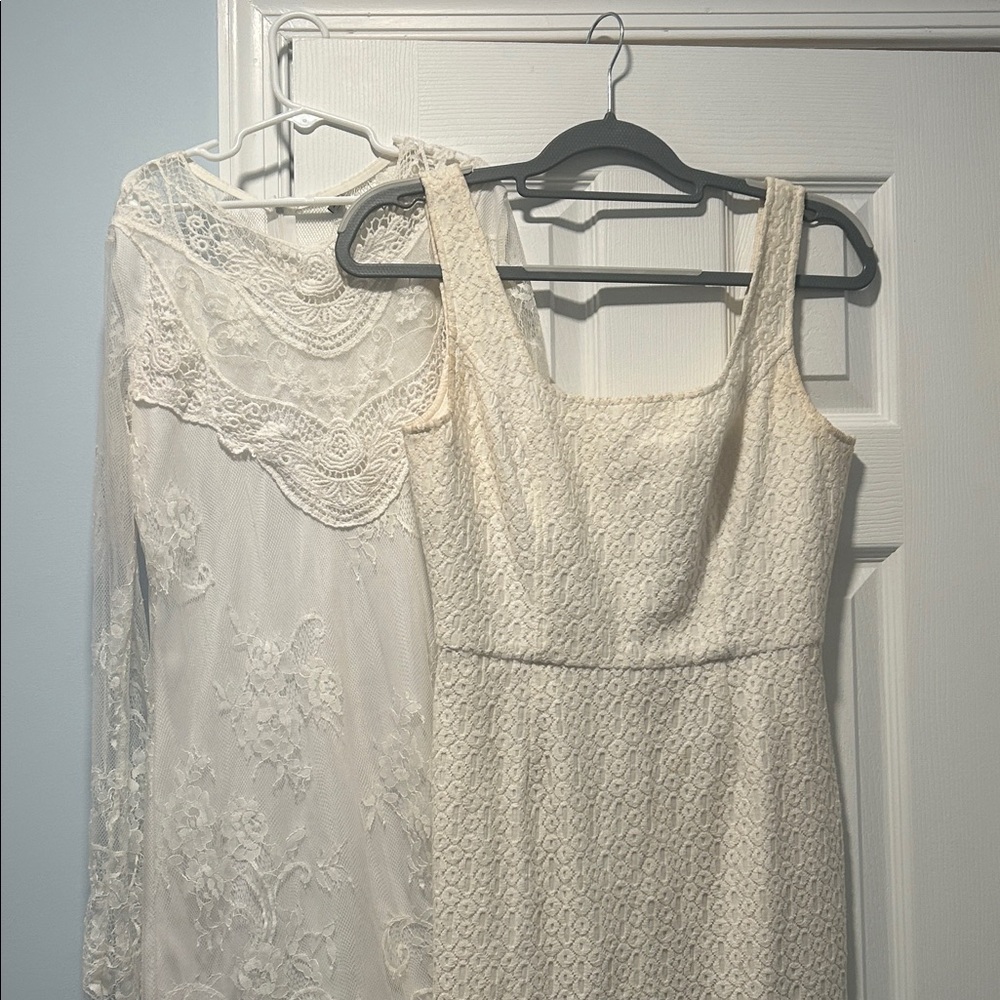 Bundle: Two Stylish White Dresses for Summer
